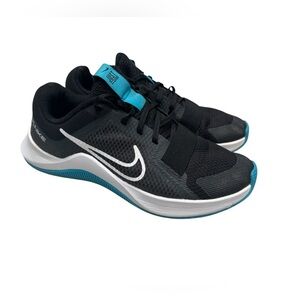 Men’s Nike MC Trainer 2 Black White & Lightning Blus Lace Up Sneakers: Size 7